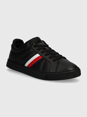 Tommy Hilfiger sneakersy ICON COURT LTH STRIPES kolor czarny FM0FM05163