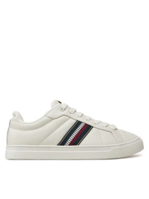 Tommy Hilfiger Sneakersy Icon Court Sneakers Stripes FW0FW08110 Biały