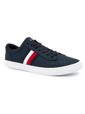 Tommy Hilfiger Sneakersy ICONIC VULC STRIPES MESH granatowy