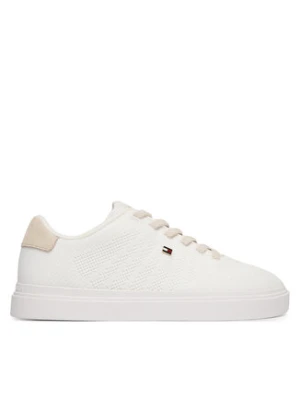 Tommy Hilfiger Sneakersy Knit Cupsole FW0FW09289 Biały