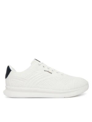 Tommy Hilfiger Sneakersy Lightweight Runner Mix FM0FM05755 Écru