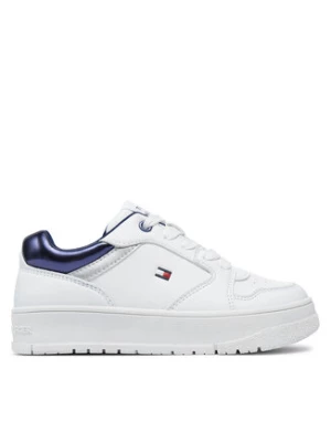 Tommy Hilfiger Sneakersy Low Cut Lace-Up Sneaker T3A9-33525-1351 M Biały