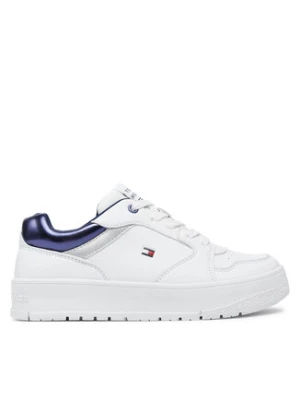 Tommy Hilfiger Sneakersy Low Cut Lace-Up Sneaker T3A9-33525-1351 S Biały