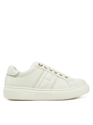 Tommy Hilfiger Sneakersy Low Cut Lace-Up Sneaker T3A9-33745-1439 S Biały