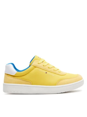 Tommy Hilfiger Sneakersy Low Cut Lace-Up Sneaker T3X9-33351-1694 S Żółty