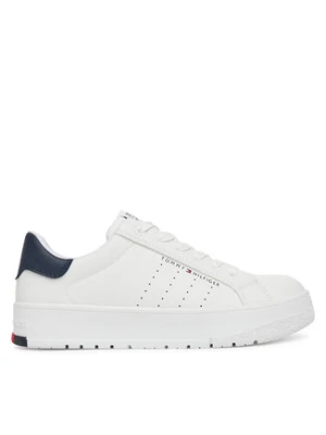 Tommy Hilfiger Sneakersy Low Cut Lace-Up Sneaker T3X9-33856-1355 S Biały
