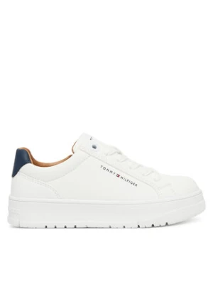 Tommy Hilfiger Sneakersy Low Cut Lace Up Sneaker T3X9-34091-1355 S Biały