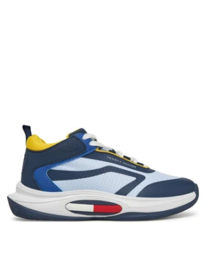 Tommy Hilfiger Sneakersy Low Cut Lace-Up T3B9-33884-1695 Granatowy