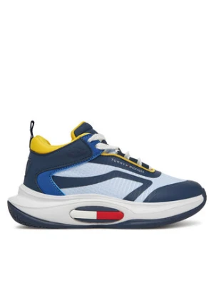 Tommy Hilfiger Sneakersy Low Cut Lace-Up T3B9-33884-1695 Granatowy