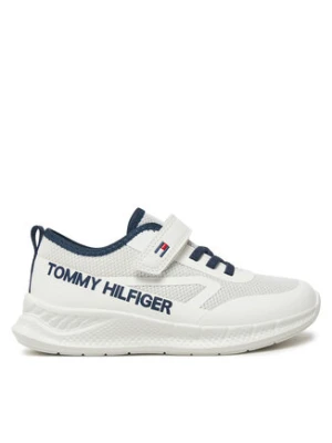 Tommy Hilfiger Sneakersy Low Cut Lace-Up/Velcro Sneaker T1B9-33868-1756 S Biały