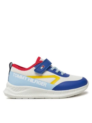 Tommy Hilfiger Sneakersy Low Cut Lace-Up/Velcro Sneaker T1B9-33868-1756 S Biały