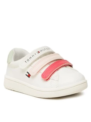 Tommy Hilfiger Sneakersy Low Cut Velcro Sneaker T1A9-32710-1355 M Biały