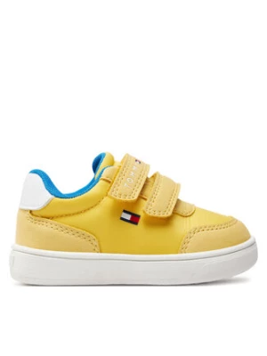 Tommy Hilfiger Sneakersy Low Cut Velcro Sneaker T1B9-33332-1694 Żółty