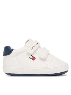 Tommy Hilfiger Sneakersy Low Cut Velcro T0B9-34328-1582 Biały