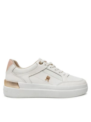 Tommy Hilfiger Sneakersy Lux Hardware Court Sneaker FW0FW07997 Écru