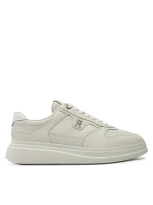 Tommy Hilfiger Sneakersy Lux Pointy Court Sneaker FW0FW07991 Écru