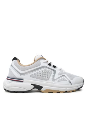 Tommy Hilfiger Sneakersy M Runner Tech Knit FM0FM05109 Biały