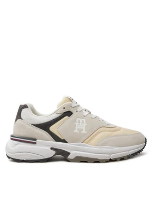 Tommy Hilfiger Sneakersy M Runner X Ventile Mix FM0FM05062 Écru