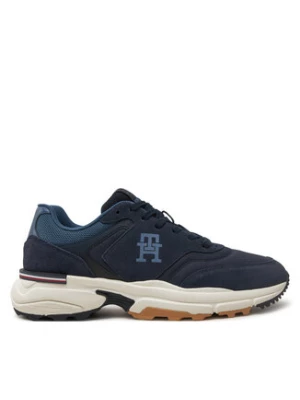 Tommy Hilfiger Sneakersy M Runner X Ventile Mix FM0FM05062 Granatowy