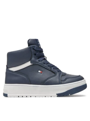 Tommy Hilfiger Sneakersy Mid Cutlace-Up Sneaker T3X9-33641-1351 M Granatowy