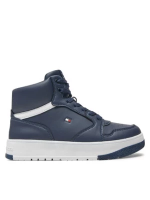 Tommy Hilfiger Sneakersy Mid Cutlace-Up Sneaker T3X9-33641-1351 S Granatowy