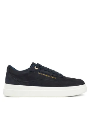 Tommy Hilfiger Sneakersy Modern Court Sneaker Nubuck FW0FW08462 Granatowy