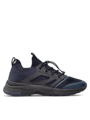 Tommy Hilfiger Sneakersy Modern Prep Sneaker Knit FM0FM04233 Granatowy