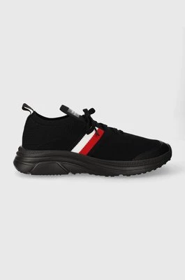 Tommy Hilfiger sneakersy MODERN RUNNER KNIT STRIPES ESS kolor czarny FM0FM04798