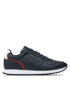 Tommy Hilfiger Sneakersy New Runner Eva Mix Lth Flag FM0FM05453 Granatowy