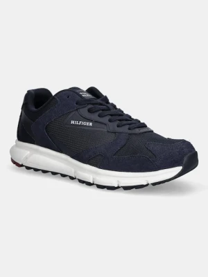 Tommy Hilfiger sneakersy OUTDOOR RUNNER MIX męskie kolor granatowy FM0FM05574