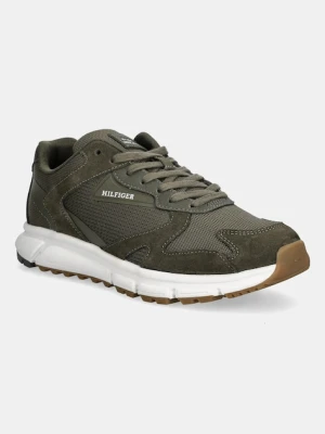 Tommy Hilfiger sneakersy OUTDOOR RUNNER MIX męskie kolor zielony FM0FM05574
