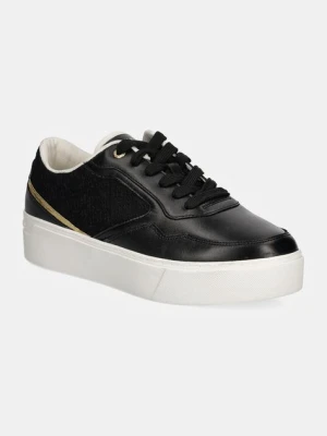 Tommy Hilfiger sneakersy PLATFORM MONOGRAM SNEAKER kolor czarny FW0FW08121
