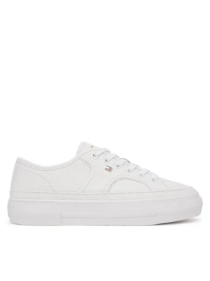 Tommy Hilfiger Sneakersy Platform Vulc Piping Ltr FW0FW09393 Biały