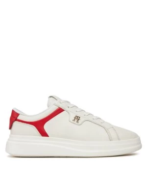 Tommy Hilfiger Sneakersy Pointy Court Sneaker FW0FW07460 Écru