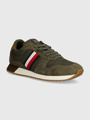 Tommy Hilfiger sneakersy RUNNER EVO MIX BLOCK kolor zielony FM0FM05298