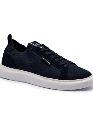 Tommy Hilfiger Sneakersy SEASONAL | z dodatkiem skóry granatowy