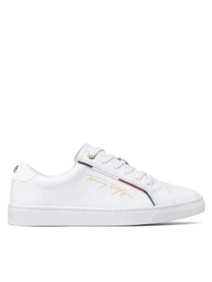 Tommy Hilfiger Sneakersy Signature Sneaker FW0FW06322 Biały