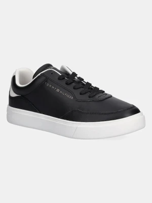 Tommy Hilfiger sneakersy skórzane CASUAL CUPSOLE SNEAKER damskie kolor czarny FW0FW08689