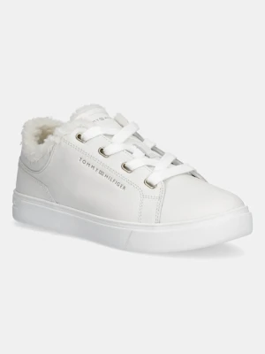 Tommy Hilfiger sneakersy skórzane CASUAL CUPSOLE SNEAKER WL damskie kolor biały FW0FW08824