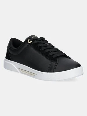 Tommy Hilfiger sneakersy skórzane CHIC COURT SNEAKER kolor czarny FW0FW08123