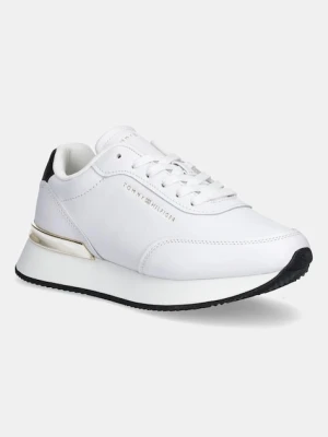 Tommy Hilfiger sneakersy skórzane CHIC FASHION RUNNER damskie kolor biały FW0FW08695