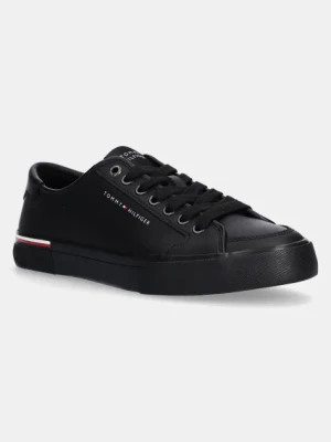 Zdjęcie produktu Tommy Hilfiger sneakersy skórzane CORE CORPORATE VULC LEATHER kolor czarny FM0FM05399
