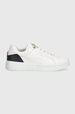 Tommy Hilfiger sneakersy skórzane ELEVATED ESSENTIAL COURT SNEAKER kolor biały FW0FW07635
