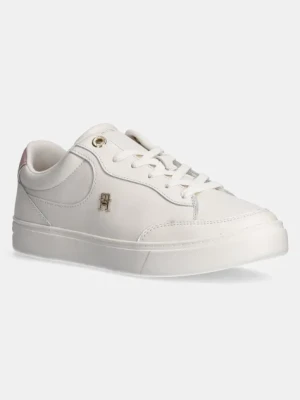 Tommy Hilfiger sneakersy skórzane ESSENTIAL CHIC COURT SNEAKER kolor biały FW0FW08322