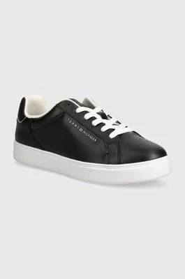 Tommy Hilfiger sneakersy skórzane ESSENTIAL COURT SNEAKER kolor czarny FW0FW08000