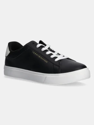 Tommy Hilfiger sneakersy skórzane ESSENTIAL COURT SNEAKER kolor czarny FW0FW08320