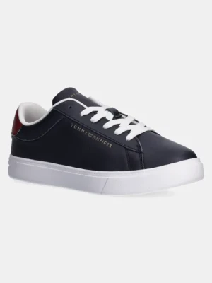 Tommy Hilfiger sneakersy skórzane ESSENTIAL COURT SNEAKER kolor granatowy FW0FW08320