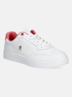 Tommy Hilfiger sneakersy skórzane ESSENTIAL ELEVATED COURT SNEAKER damskie kolor biały FW0FW08680
