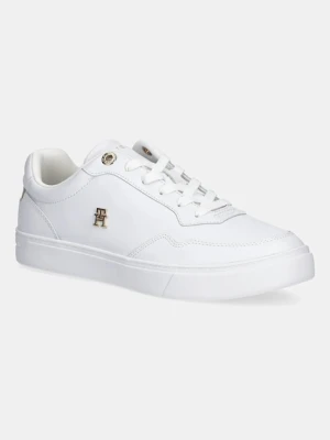 Tommy Hilfiger sneakersy skórzane ESSENTIAL ELEVATED COURT SNEAKER damskie kolor biały FW0FW08758