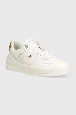 Tommy Hilfiger sneakersy skórzane ESSENTIAL kolor biały FW0FW08076